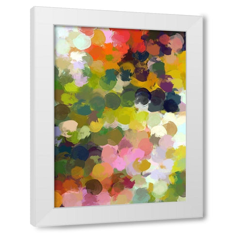 The Cheerful Day III White Modern Wood Framed Art Print by Orlov, Irena