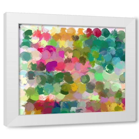 Color Expression I White Modern Wood Framed Art Print by Orlov, Irena