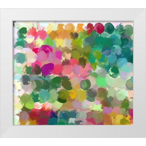Color Expression I White Modern Wood Framed Art Print by Orlov, Irena