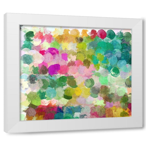 Color Expression II White Modern Wood Framed Art Print by Orlov, Irena