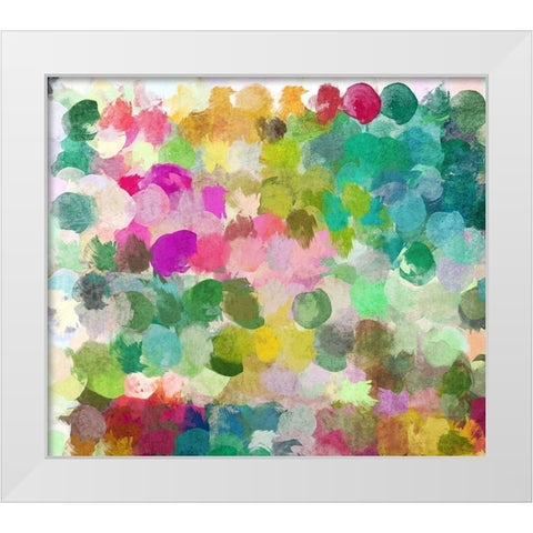 Color Expression II White Modern Wood Framed Art Print by Orlov, Irena