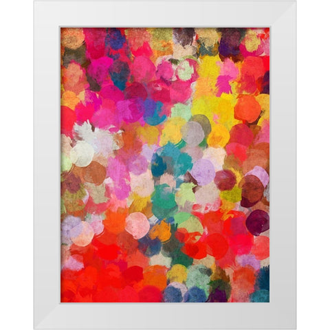 Bohemian Color Expression I White Modern Wood Framed Art Print by Orlov, Irena