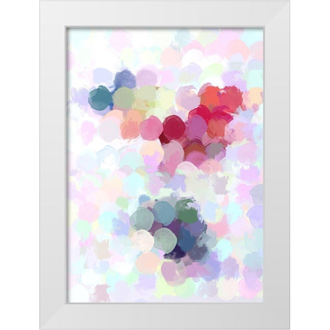 Improvisation I White Modern Wood Framed Art Print by Orlov, Irena