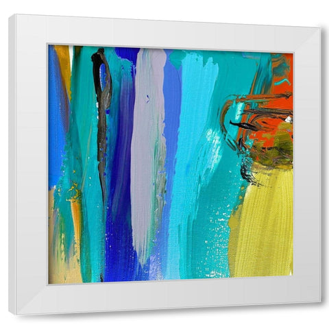Joyful Modernist Abstraction VII White Modern Wood Framed Art Print by Orlov, Irena