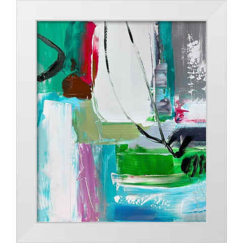 Illusory Space and Balance V White Modern Wood Framed Art Print by Orlov, Irena