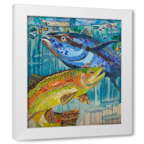 The Aquarium White Modern Wood Framed Art Print by St Hilaire, Elizabeth