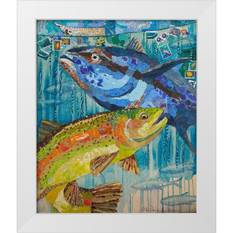 The Aquarium White Modern Wood Framed Art Print by St Hilaire, Elizabeth