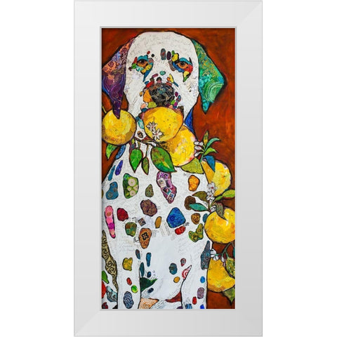 Sour Spots White Modern Wood Framed Art Print by St Hilaire, Elizabeth