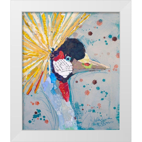 Hope White Modern Wood Framed Art Print by St Hilaire, Elizabeth