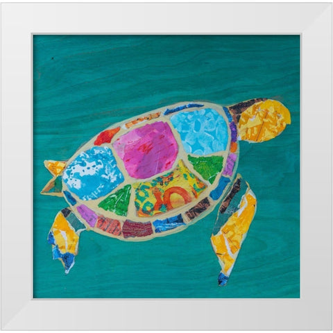 Sea Turtle I White Modern Wood Framed Art Print by St Hilaire, Elizabeth