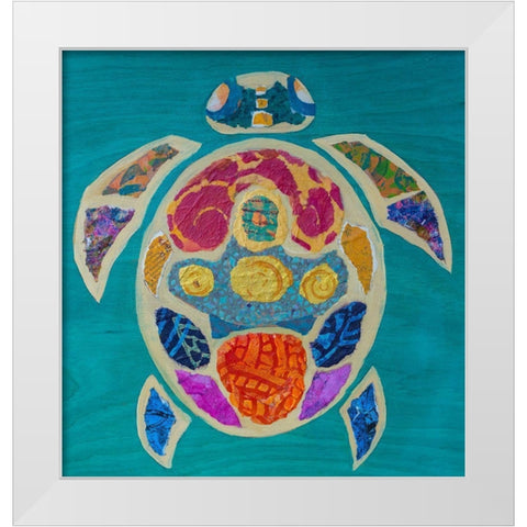 Sea Turtle II White Modern Wood Framed Art Print by St Hilaire, Elizabeth