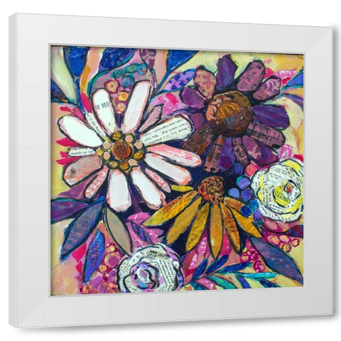 Purple Passion White Modern Wood Framed Art Print by St Hilaire, Elizabeth