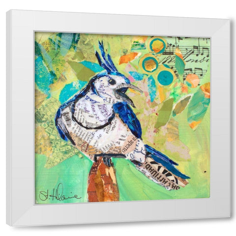 Sign of Spring White Modern Wood Framed Art Print by St Hilaire, Elizabeth