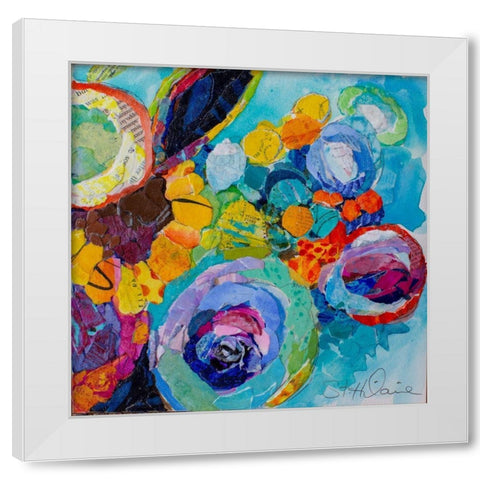 Happy Day White Modern Wood Framed Art Print by St Hilaire, Elizabeth