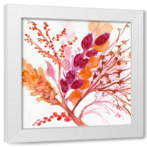 Falling for You White Modern Wood Framed Art Print by St Hilaire, Elizabeth