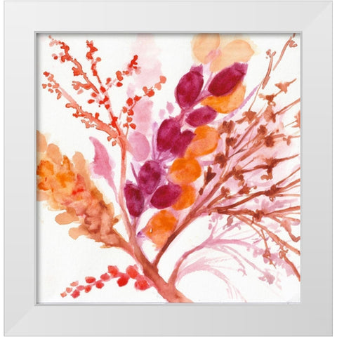 Falling for You White Modern Wood Framed Art Print by St Hilaire, Elizabeth