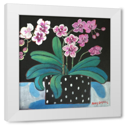 Orchid for Terri White Modern Wood Framed Art Print by Wojahn, Holly