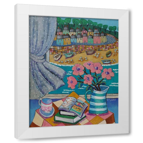 An Artist View of Cornwall White Modern Wood Framed Art Print by Wojahn, Holly