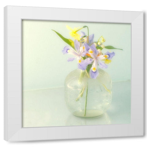 Soft Flower White Modern Wood Framed Art Print by Stalus, Judy