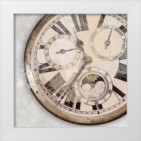 Part Time White Modern Wood Framed Art Print by Smith, Karen