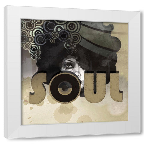 Soul White Modern Wood Framed Art Print by Smith, Karen