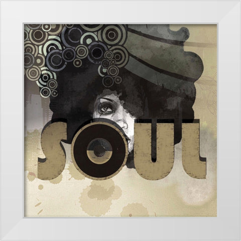 Soul White Modern Wood Framed Art Print by Smith, Karen
