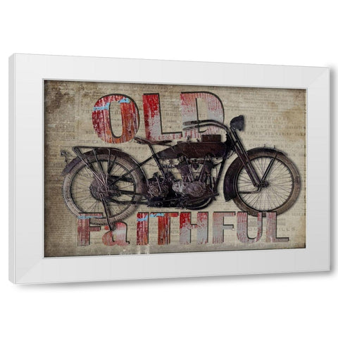 Old Faithful White Modern Wood Framed Art Print by Smith, Karen