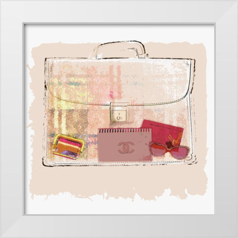 Bagful I White Modern Wood Framed Art Print by Smith, Karen