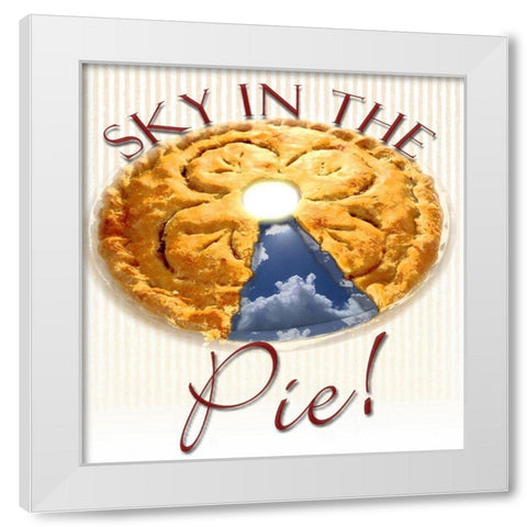 Sky in the Pie White Modern Wood Framed Art Print by Smith, Karen