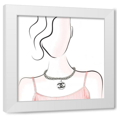 Couture Designer White Modern Wood Framed Art Print by Smith, Karen