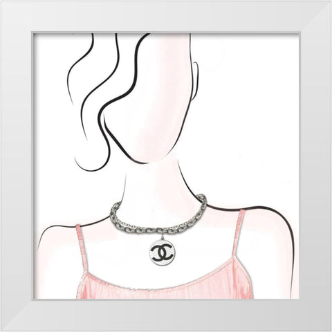 Couture Designer White Modern Wood Framed Art Print by Smith, Karen