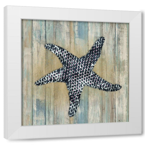 Starfish White Modern Wood Framed Art Print by Smith, Karen