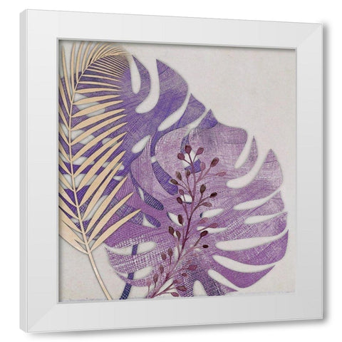 Tropics White Modern Wood Framed Art Print by Smith, Karen