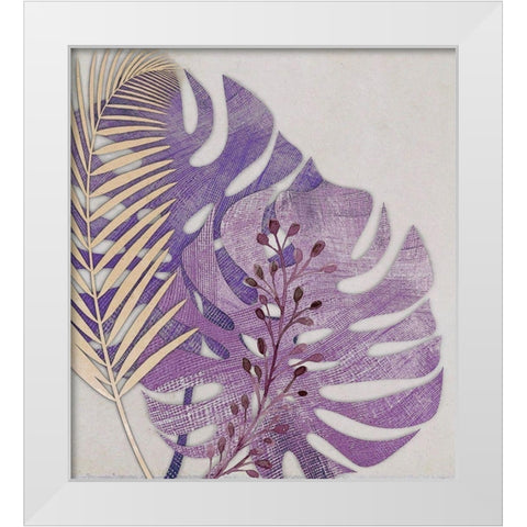 Tropics White Modern Wood Framed Art Print by Smith, Karen