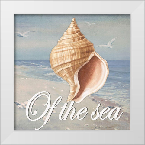 Of the Sea  White Modern Wood Framed Art Print by Smith, Karen