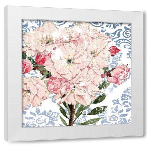 Rosewall II White Modern Wood Framed Art Print by Smith, Karen