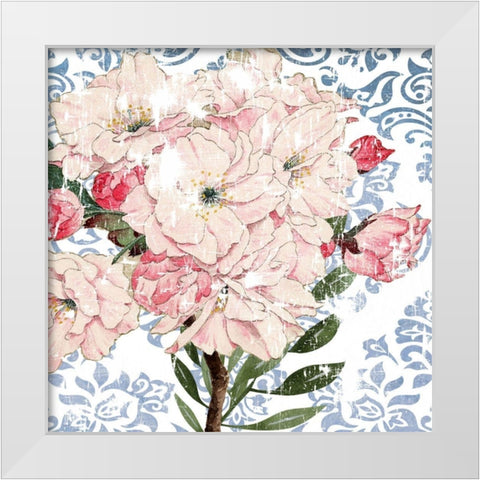 Rosewall II White Modern Wood Framed Art Print by Smith, Karen