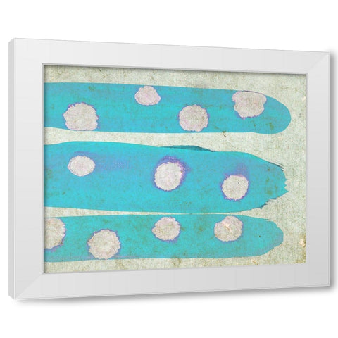 Micro World III White Modern Wood Framed Art Print by Surma, Agata
