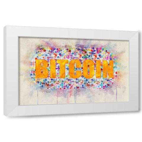 Bitcoin Era II White Modern Wood Framed Art Print by Surma, Agata