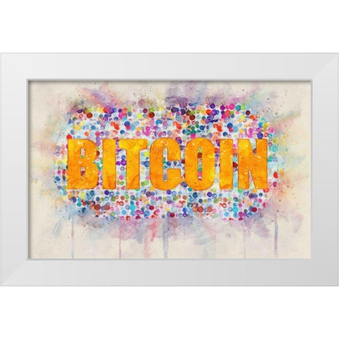 Bitcoin Era II White Modern Wood Framed Art Print by Surma, Agata