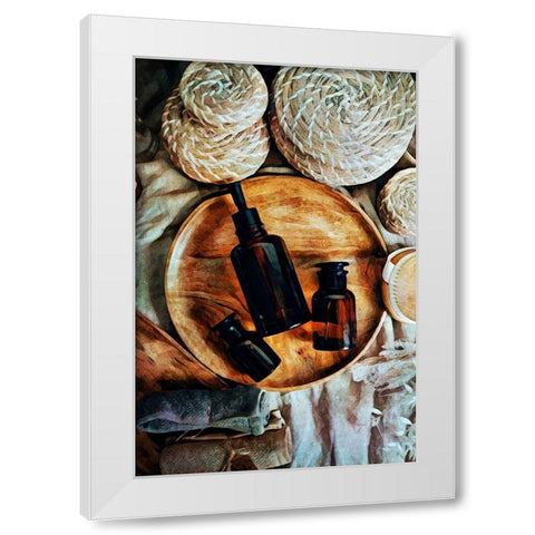Natural Elements Aromatherapy II White Modern Wood Framed Art Print by Aldridge, Ashley