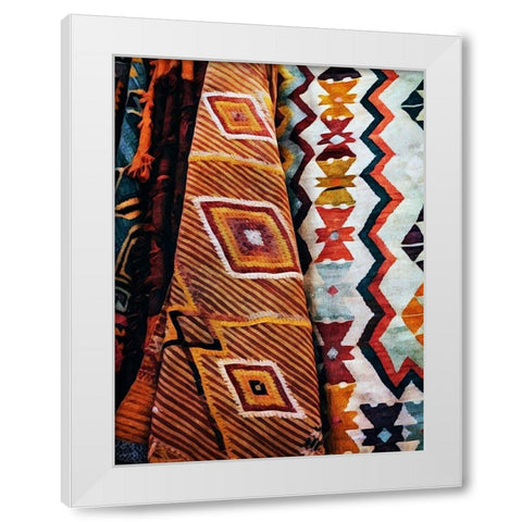 Multi-Patterned Mayhem White Modern Wood Framed Art Print by Aldridge, Ashley