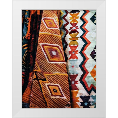 Multi-Patterned Mayhem White Modern Wood Framed Art Print by Aldridge, Ashley