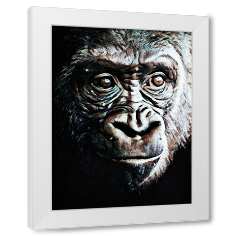 Primate Perfection I White Modern Wood Framed Art Print by Aldridge, Ashley