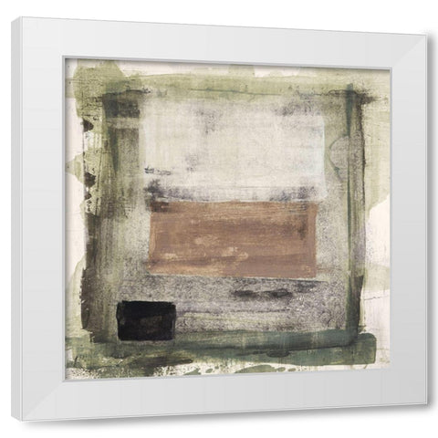 Mozaic 26 White Modern Wood Framed Art Print by Aryai, Sia