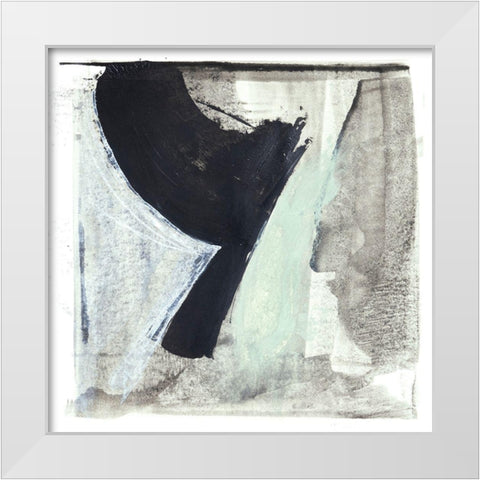 Mozaic 28 White Modern Wood Framed Art Print by Aryai, Sia