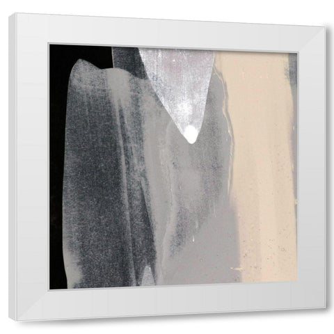 Mozaic 47 White Modern Wood Framed Art Print by Aryai, Sia