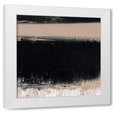 Mozaic 49 White Modern Wood Framed Art Print by Aryai, Sia