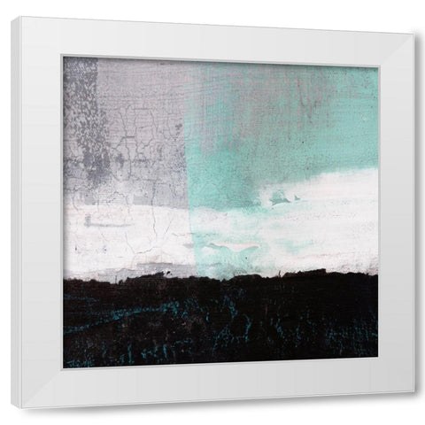 Amaze 47 White Modern Wood Framed Art Print by Aryai, Sia