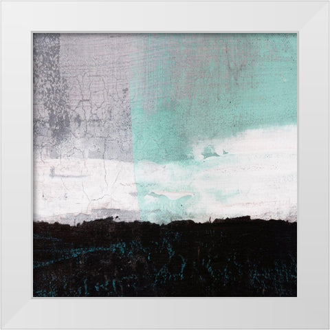 Amaze 47 White Modern Wood Framed Art Print by Aryai, Sia